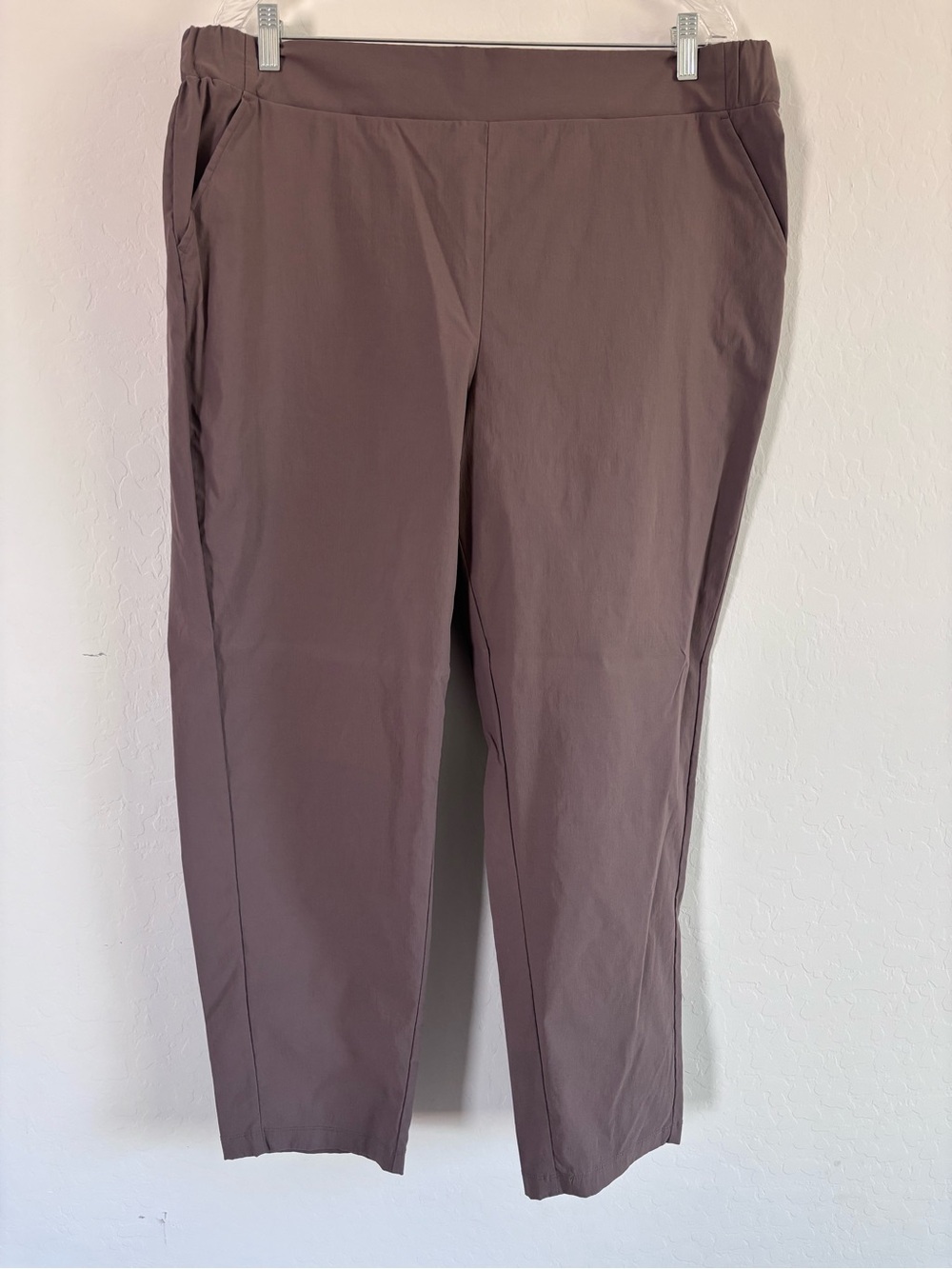 MODERN AMBITION Travel Pants Mauve High Rise Pull On Lightweight Plus Size XXL